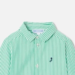 Chemise bébé garçon - blanc/vert