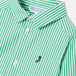 Chemise bébé garçon - blanc/vert