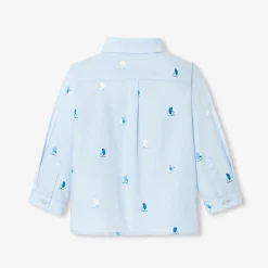 Chemise bébé garçon en Oxford - nuage
