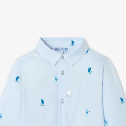 Chemise bébé garçon en Oxford - nuage