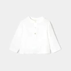 Chemise en lin bébé garçon - blanc jacadi