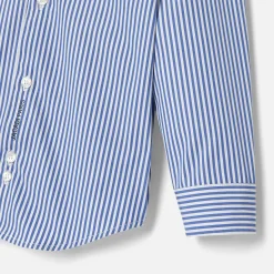 Chemise enfant à rayures - blanc/bleu
