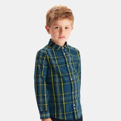 Chemise enfant garçon à carreaux - marine/multicolore