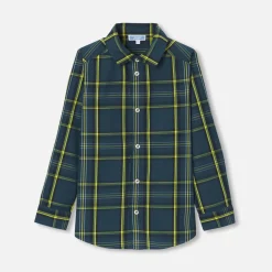 Chemise enfant garçon à carreaux - marine/multicolore