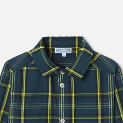 Chemise enfant garçon à carreaux - marine/multicolore