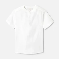 Chemise manches courtes enfant garçon - blanc jacadi