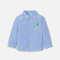 Chemise rayée bébé garçon - blanc/bleu
