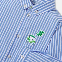 Chemise rayée bébé garçon - blanc/bleu