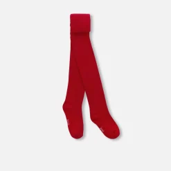 Collants côtelés bébé fille - pourpre