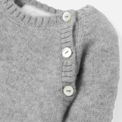 Combinaison bébé en cachemire - gris chine clair jacadi