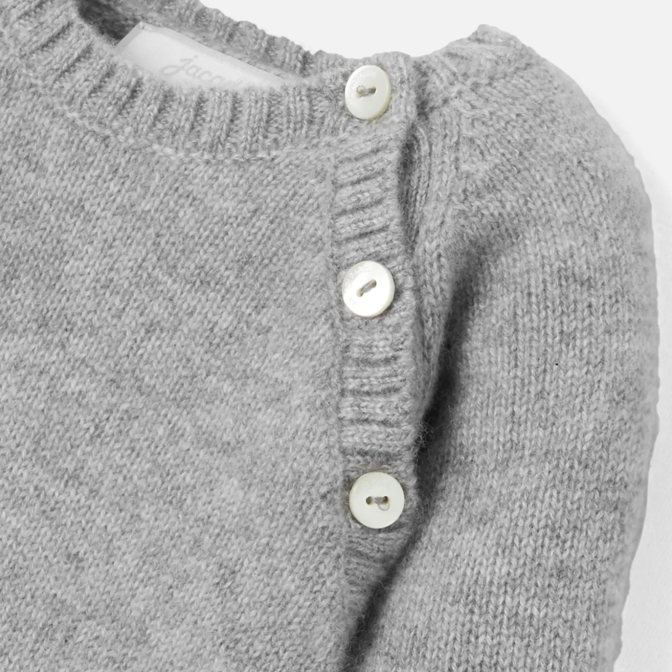 Combinaison bébé en cachemire - gris chine clair jacadi