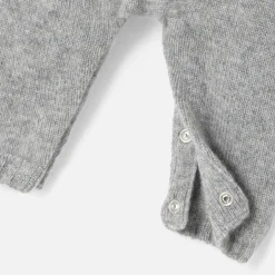 Combinaison bébé en cachemire - gris chine clair jacadi