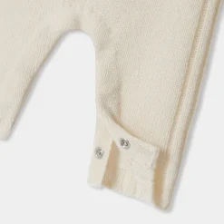 Combinaison bébé en cachemire - blanc doux jacadi