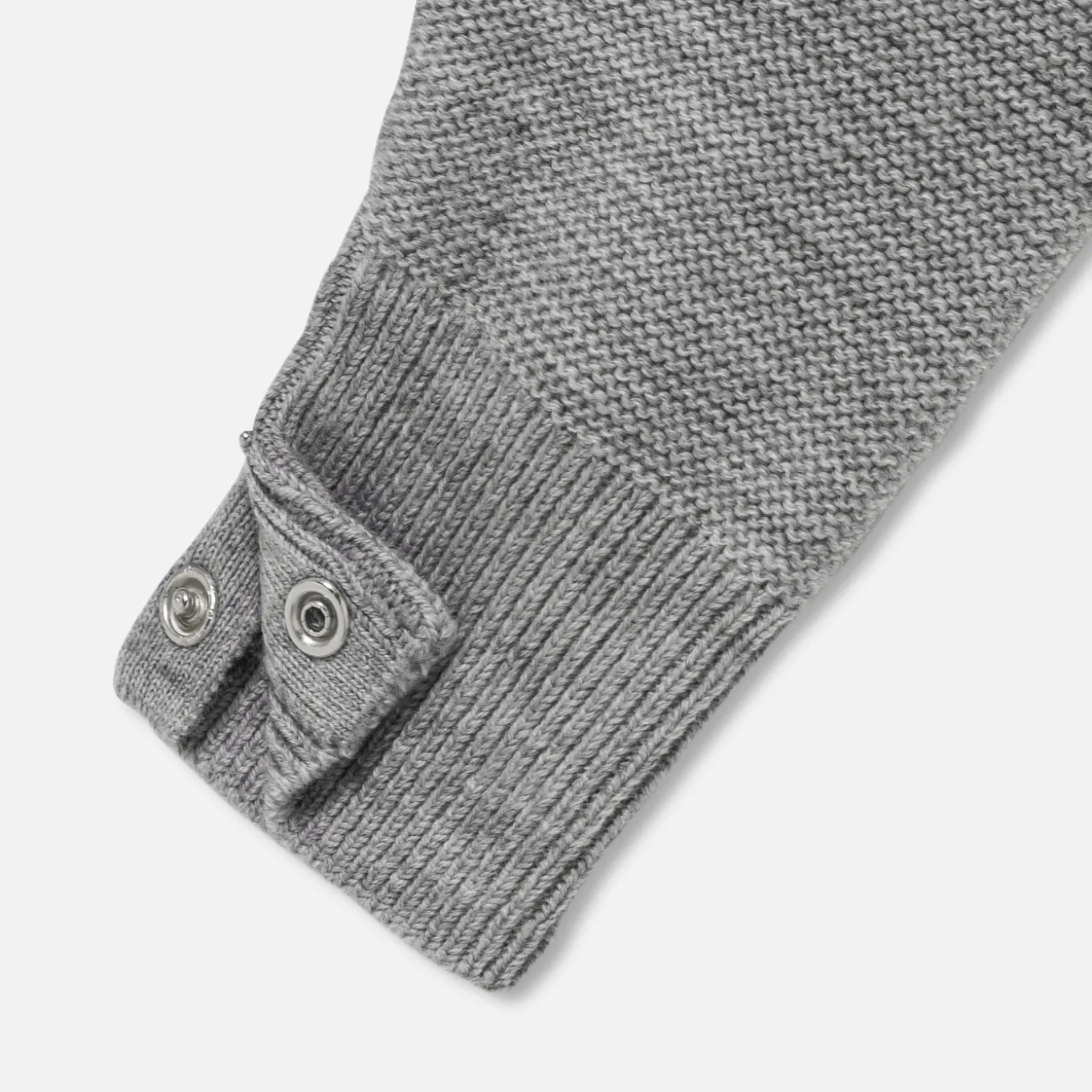 Combinaison bébé en laine mérinos - gris chine clair jacadi