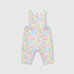Combinaison bébé fille en tissu Liberty - blanc/multicolore