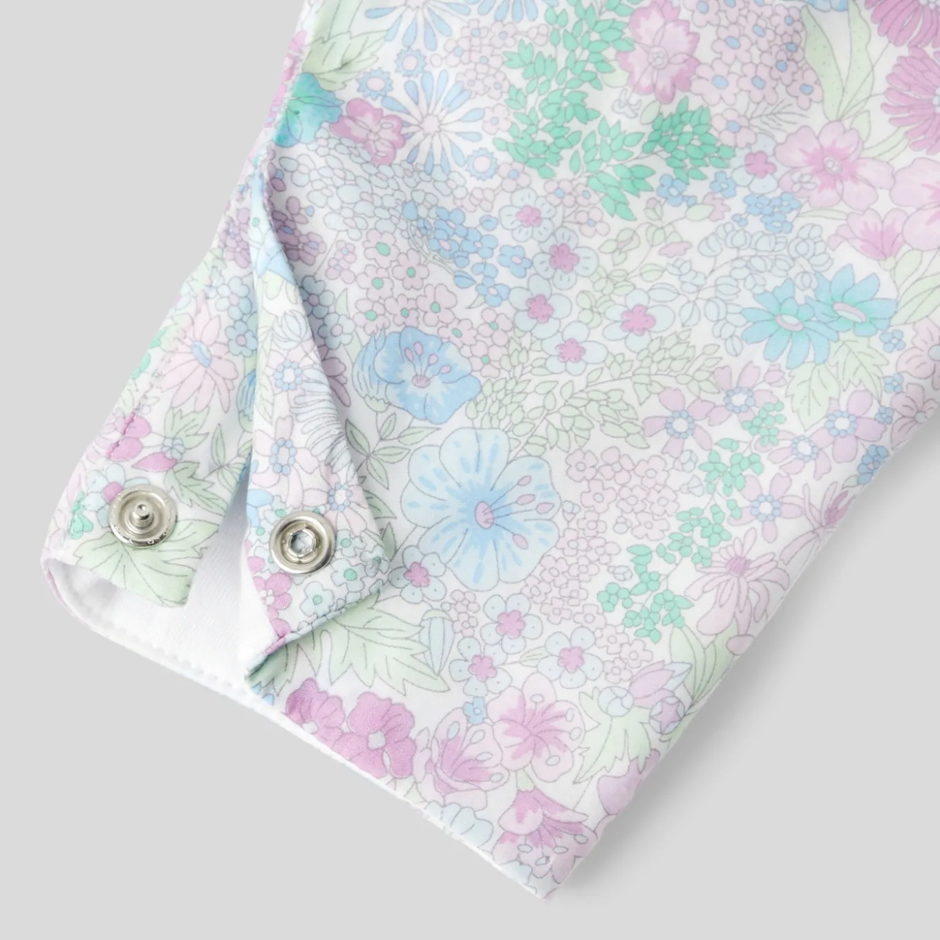 Combinaison bébé fille en tissu Liberty - blanc/multicolore
