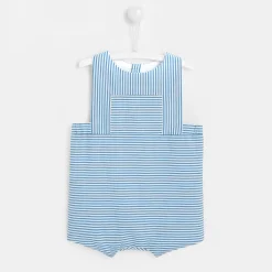 Combinaison bébé garçon - bleu/blanc