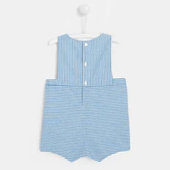 Combinaison bébé garçon - bleu/blanc
