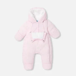 Combinaison pilote bébé fille - rose poudre jacadi
