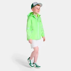 Coupe-vent enfant - blanc/vert