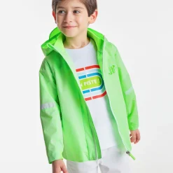 Coupe-vent enfant - blanc/vert