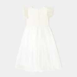 Déguisement de Noël enfant fille - blanc/or