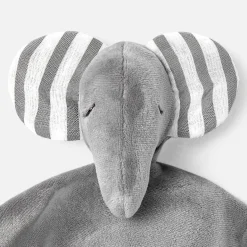 Doudou réversible - blanc/gris