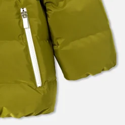 Doudoune à capuche enfant garçon - kaki