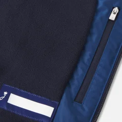 Doudoune à capuche enfant garçon - bleu marne