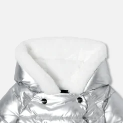 Doudoune bébé fille - argent