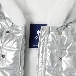 Doudoune bébé fille - argent