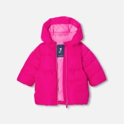 Doudoune bébé fille - rose grenadine