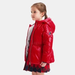 Doudoune enfant fille - rouge brique