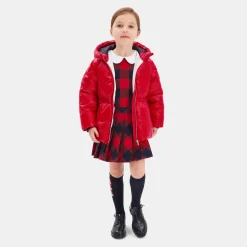 Doudoune enfant fille - rouge brique