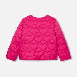 Doudoune légère enfant fille - marine/rose