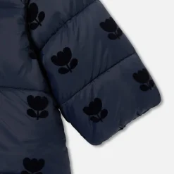 Doudoune mi-longue bébé fille - marine jacadi