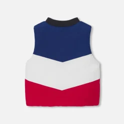 Doudoune sans manches bébé garçon - marine/multicolore