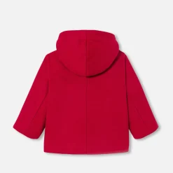 Duffle coat bébé - rouge rubis