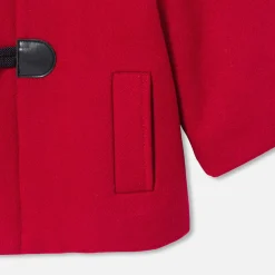 Duffle coat bébé - rouge rubis