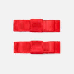 Duo de barrettes bébé fille - rouge vif
