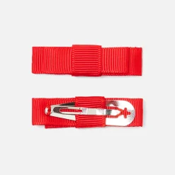 Duo de barrettes bébé fille - rouge vif