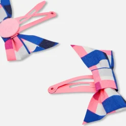 Duo de barrettes bébé fille - rose/multicolore