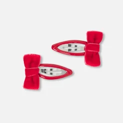 Duo de barrettes bébé fille - rouge jacadi