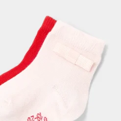 Duo de chaussettes bébé fille - rose/multicolore