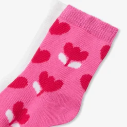 Duo de chaussettes bébé fille - rose/multicolore