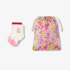 Duo de chaussettes bébé fille - rose/multicolore