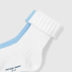 Duo de chaussettes bébé garçon - blanc/bleu