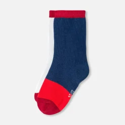 Duo de chaussettes bébé garçon - marine/multicolore