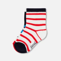 Duo de chaussettes bébé garçon - marine/multicolore