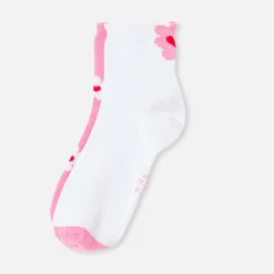 Duo de chaussettes enfant fille - rose/multicolore